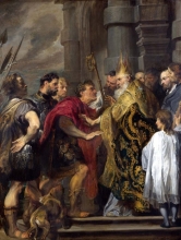 212/dyck, sir anthony van - st ambrose barring theodosius from milan cathedral